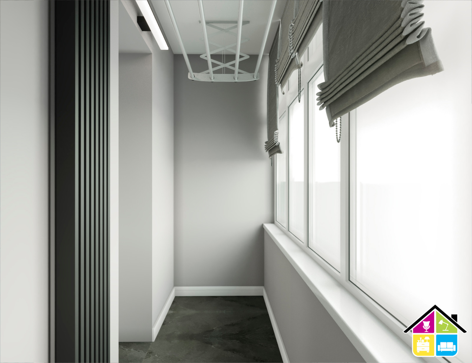 Дизайн проект квартиры Запарина 11, г.Хабаровск