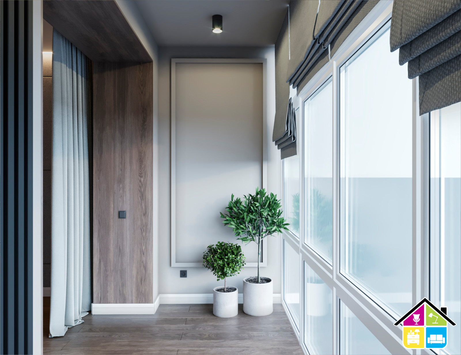 Дизайн проект квартиры Запарина 11, г.Хабаровск