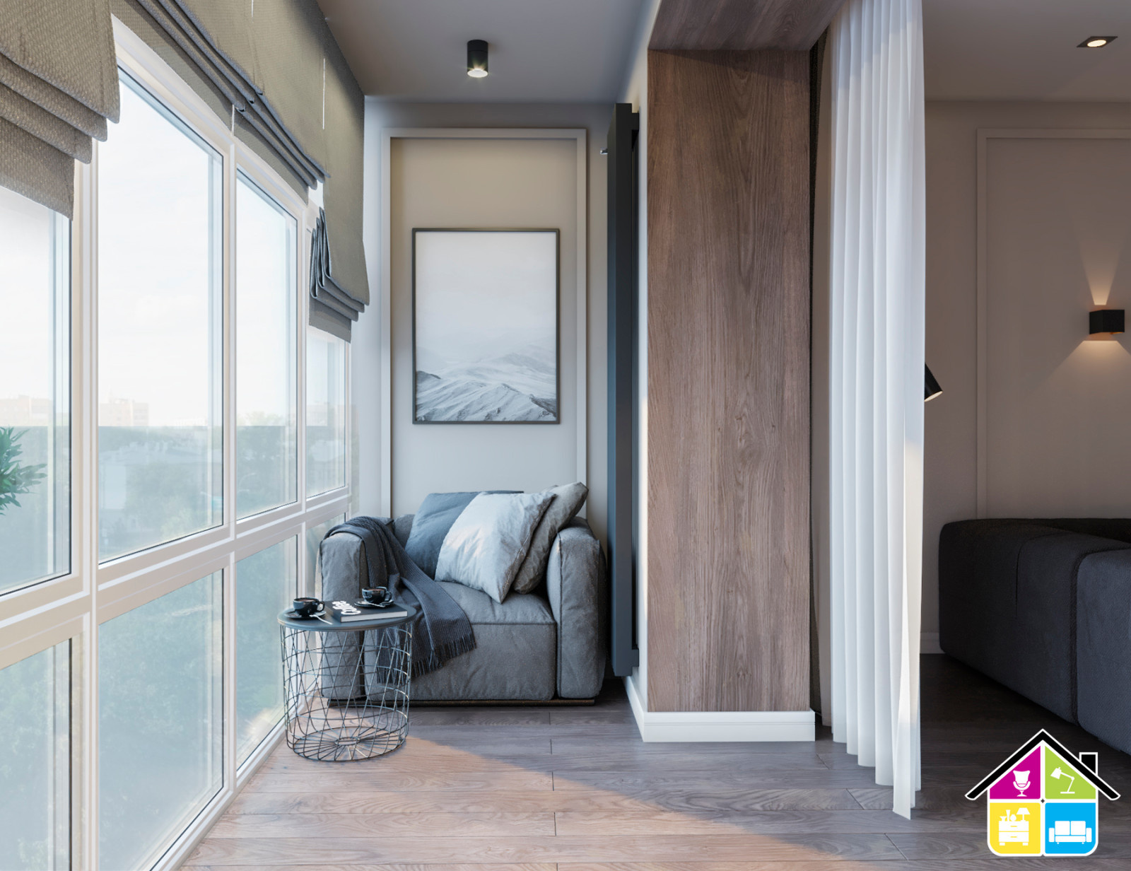 Обложка проекта: Дизайн проект квартиры Запарина 11, г.Хабаровск