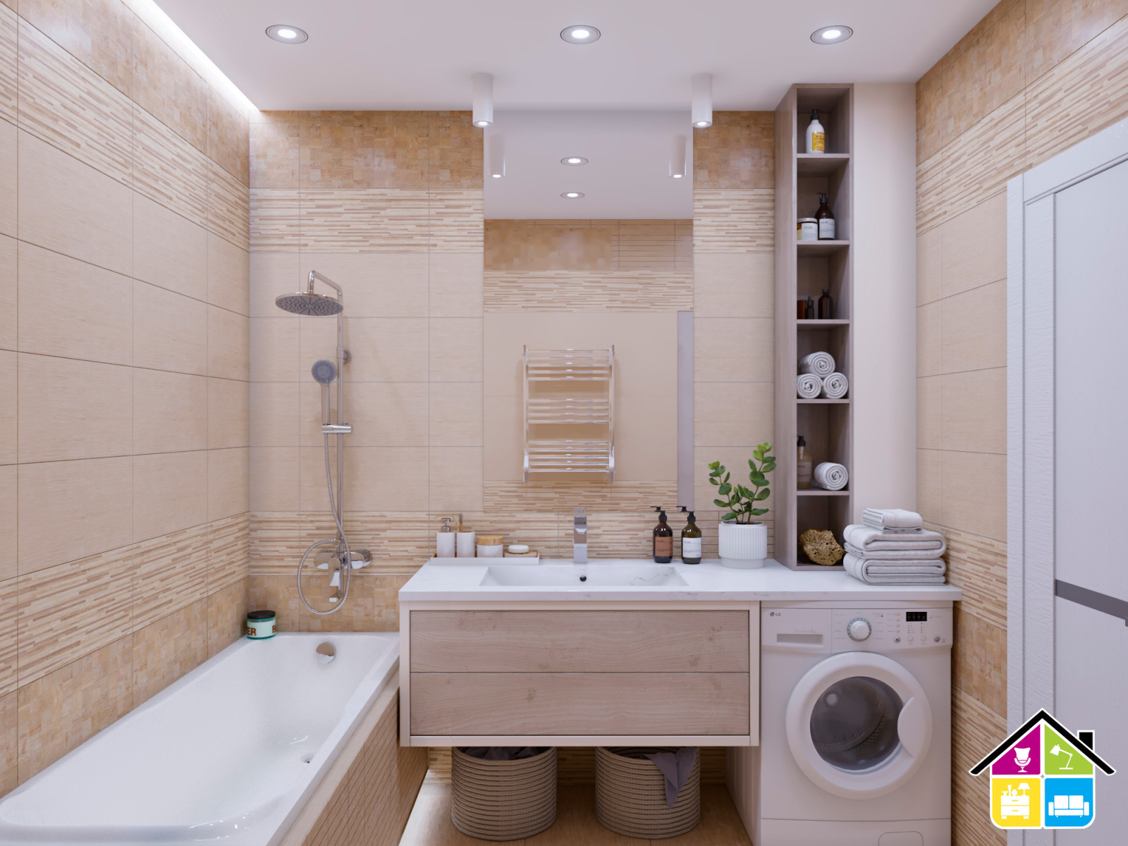 Дизай-проект квартиры в 82 кв.м. Петроглиф парк