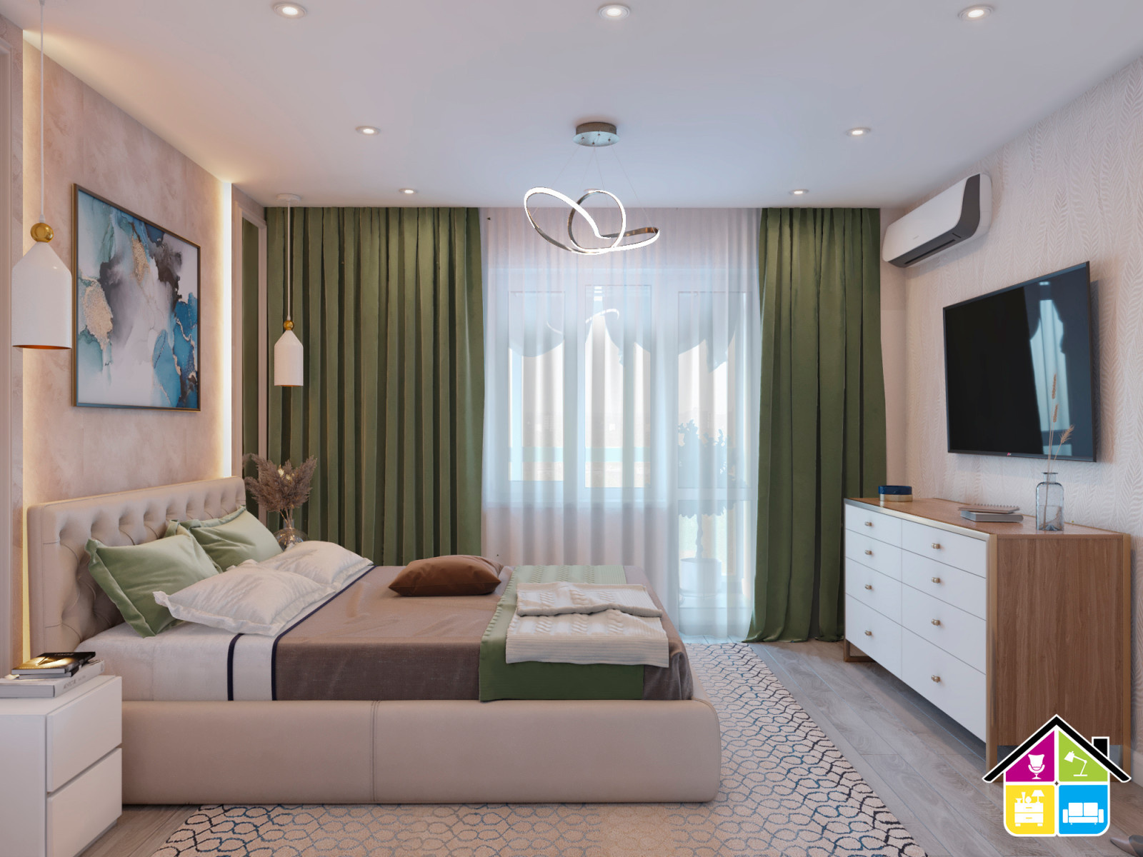 Обложка проекта: Дизай-проект квартиры в 82 кв.м. Петроглиф парк