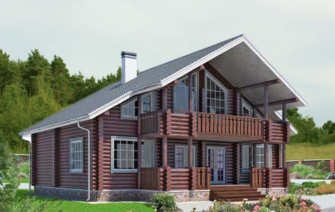 Каталог домов из оцилиндрованного бревна