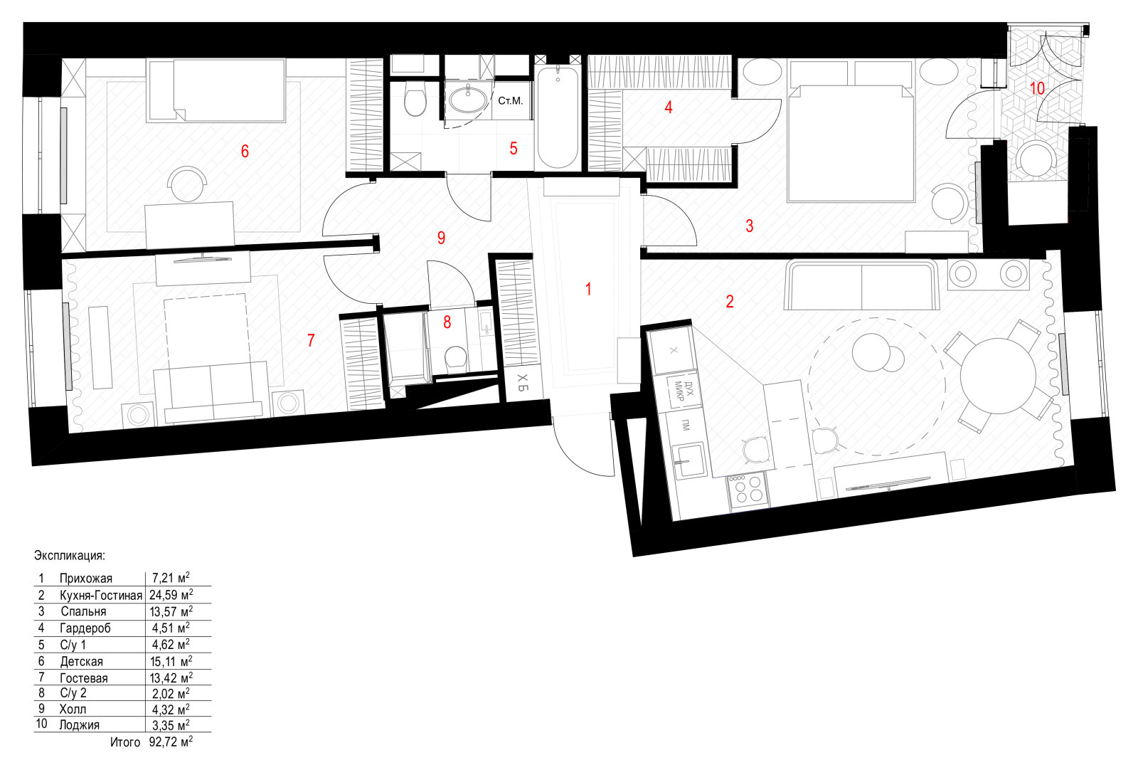 Квартира в ЖК Фили-Град