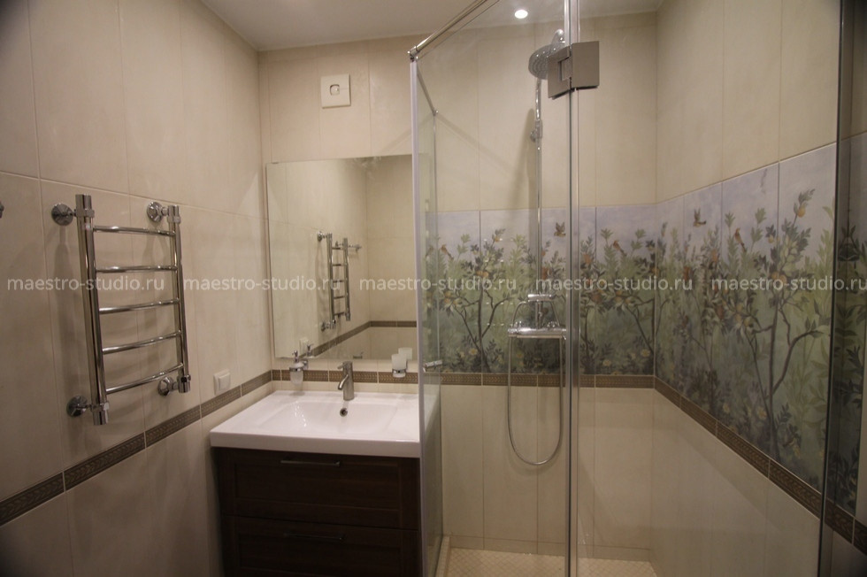 Санузел | Мозаика | Панно в душевой зоне|