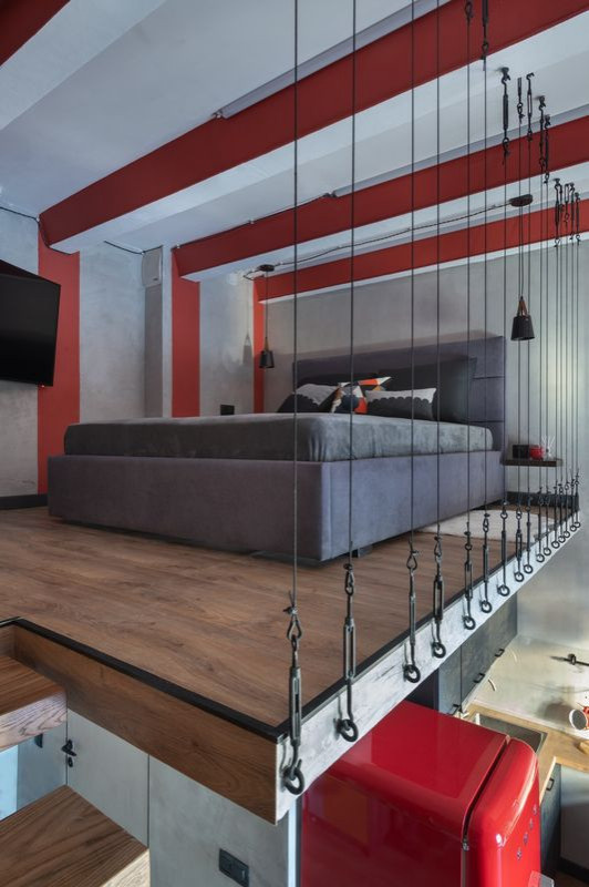 Лофт Студия 30м.кв.с элементами русского стиля