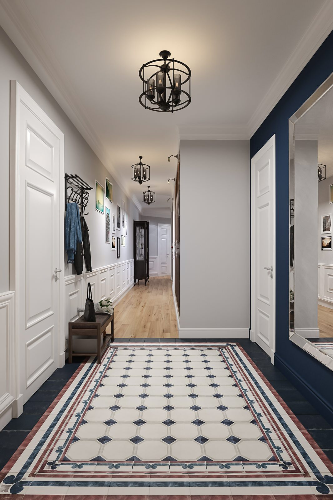 Интерьер квартиры в старом центре Москвы: прихожая