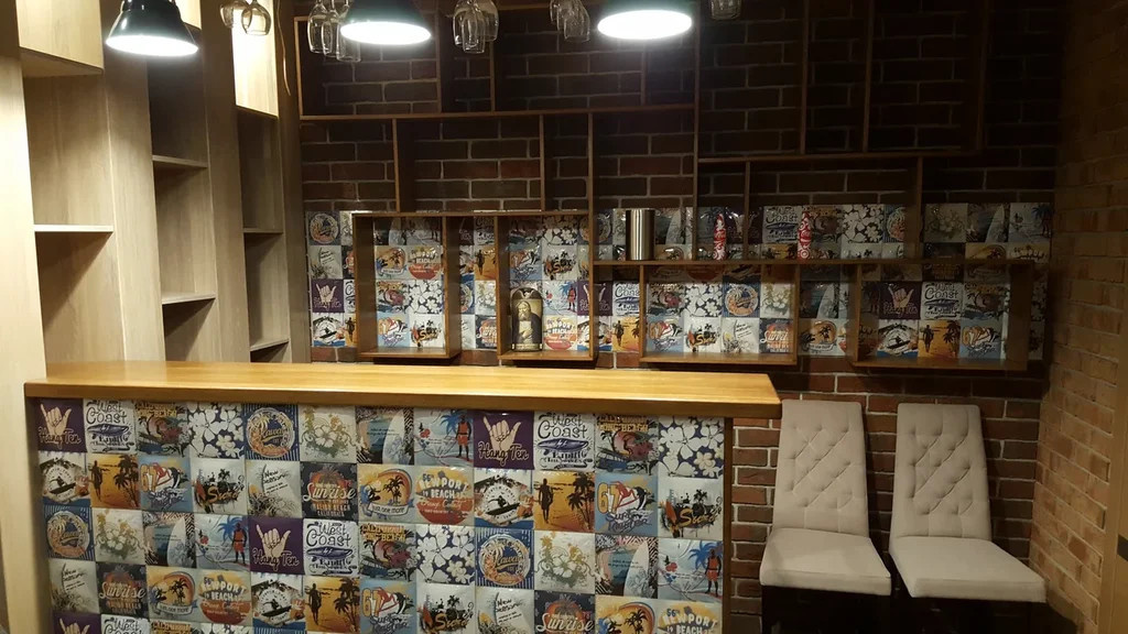 Загородный дом, оформленный в керамической плитке