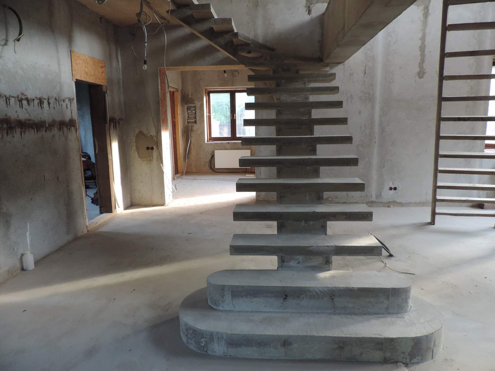 Лестница на центральном косоуре