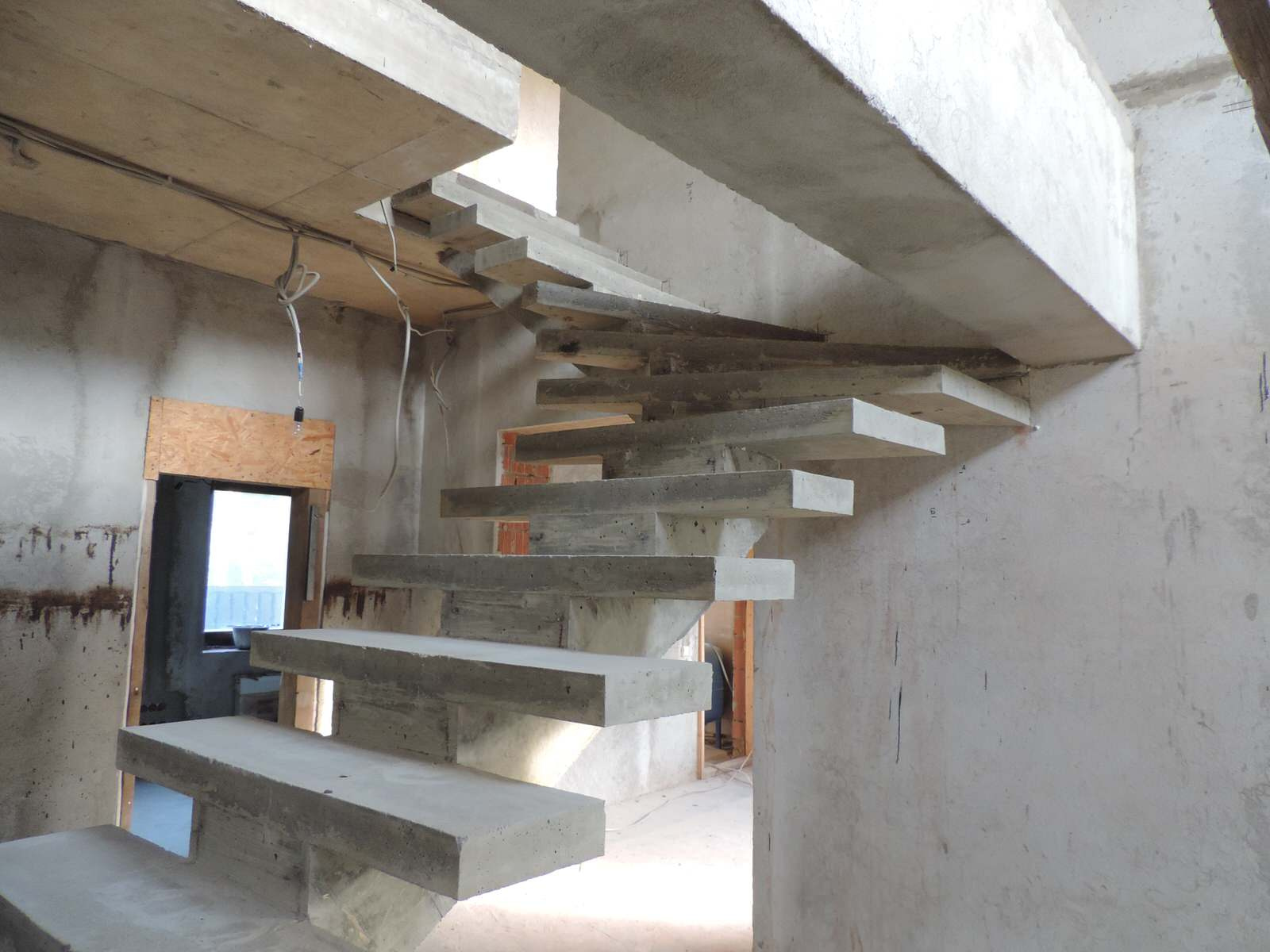 Лестница на центральном косоуре