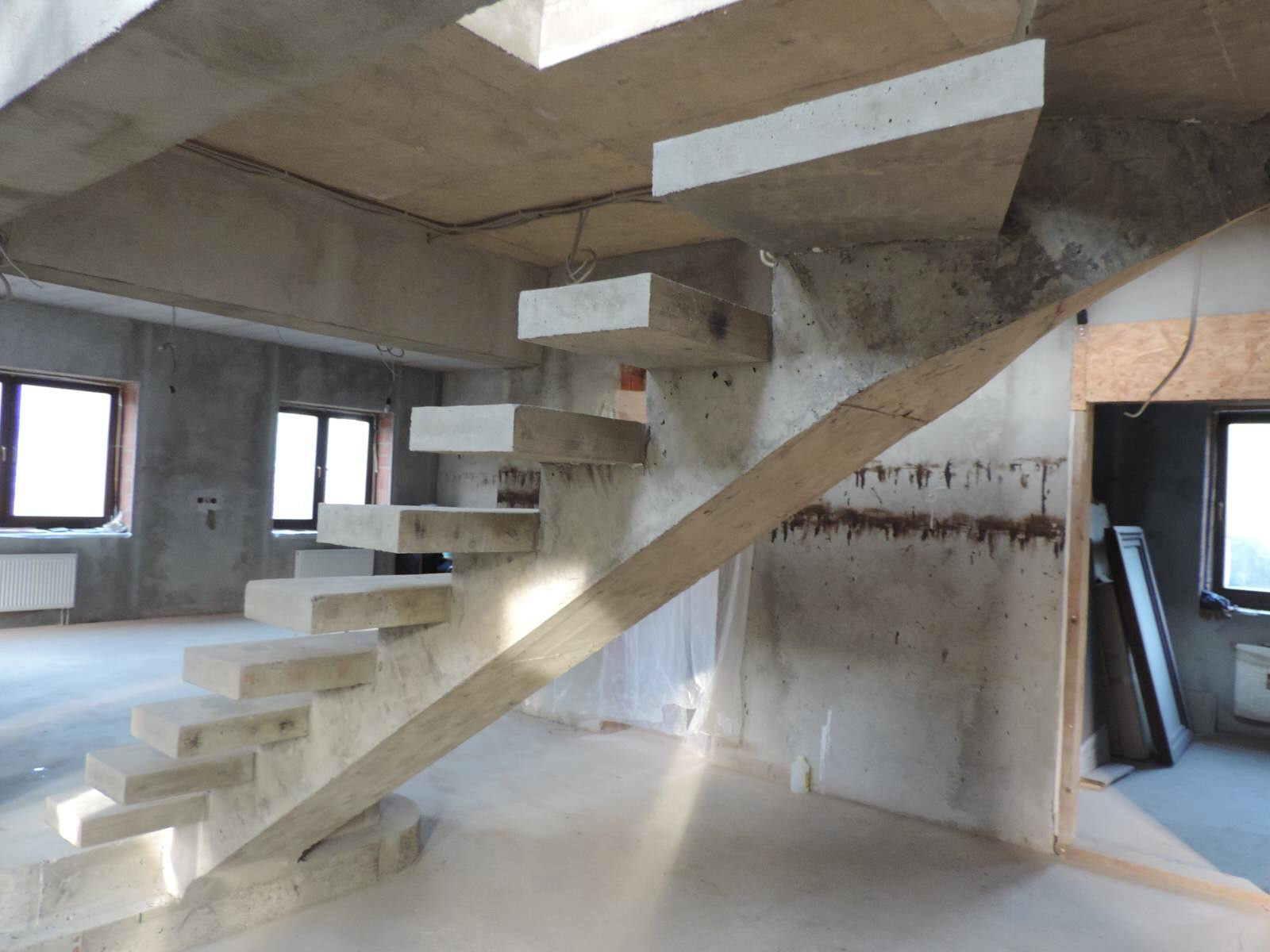 Лестница на центральном косоуре