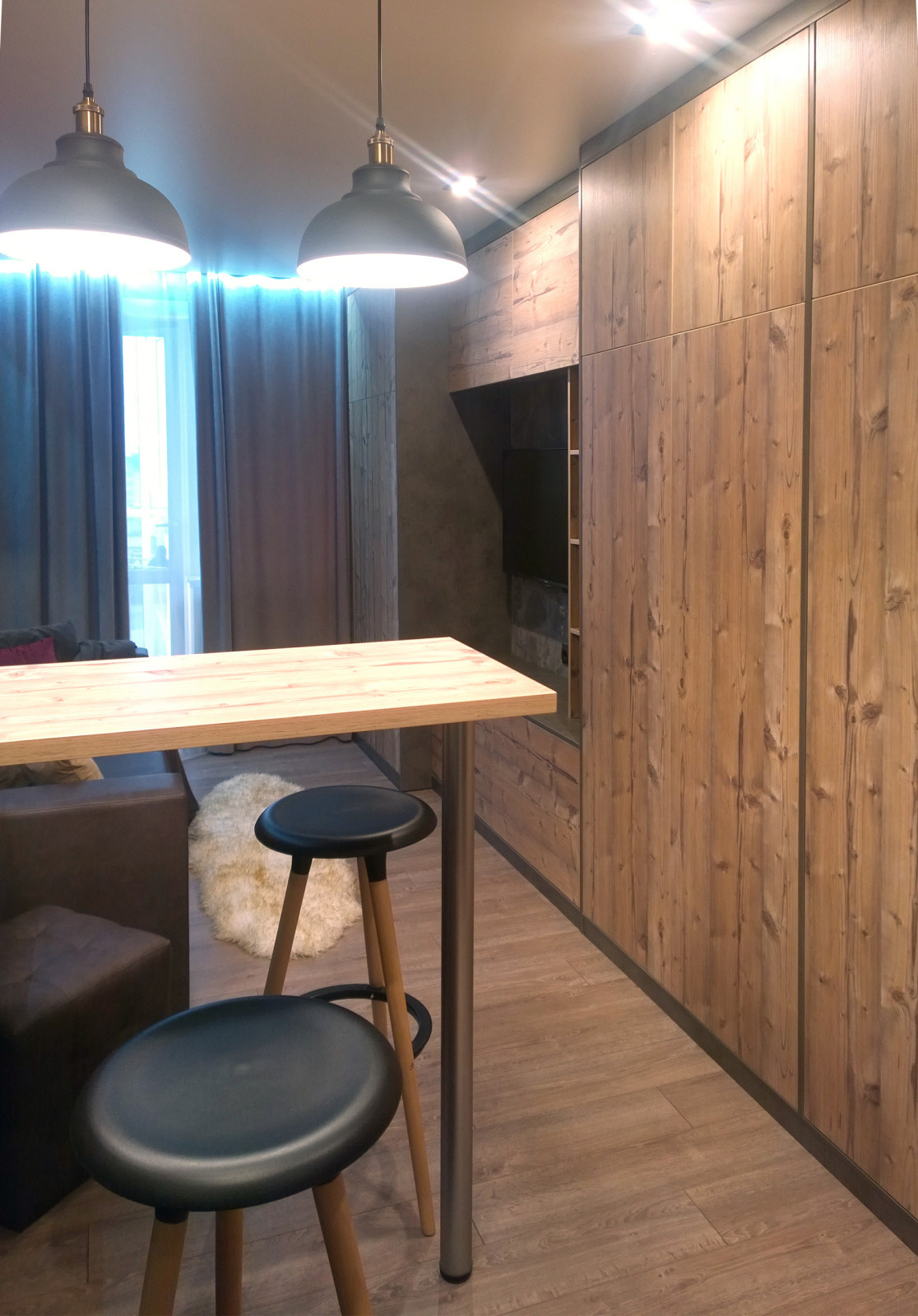 Гостиная LOFT. 2018 г. Реализация.