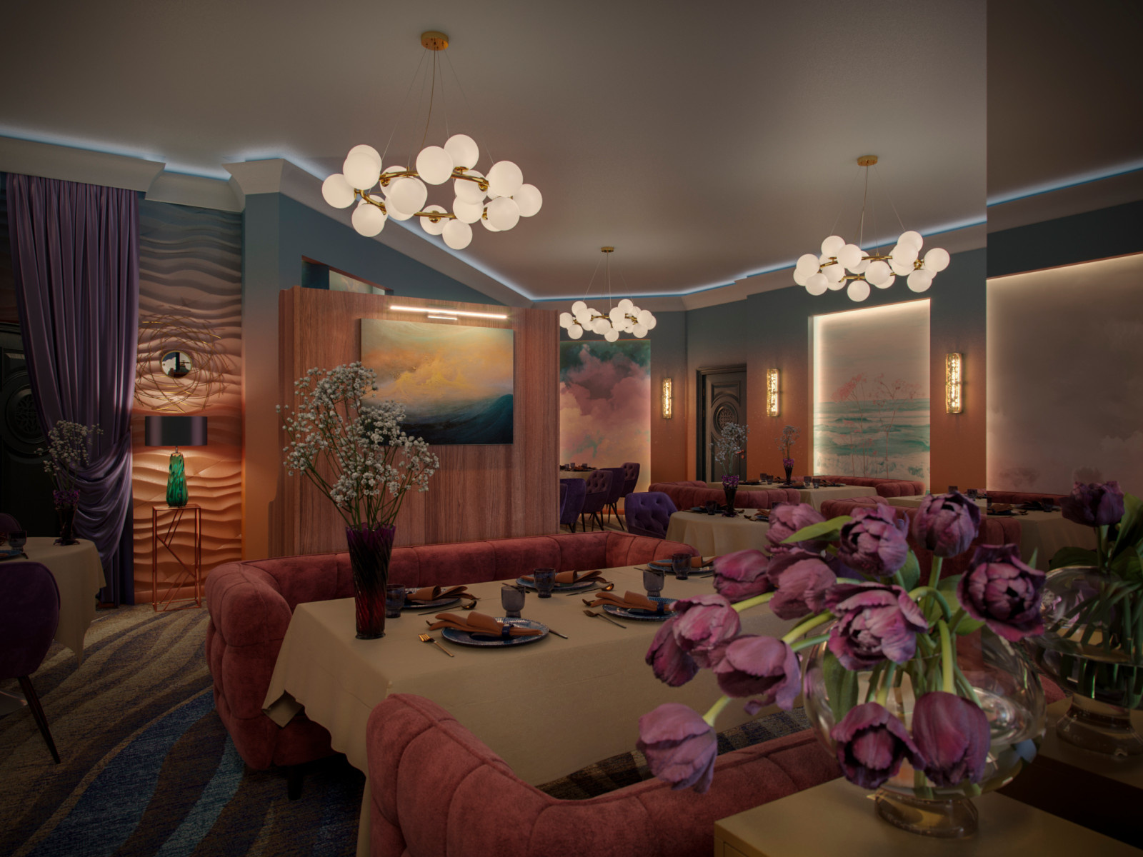 Обложка проекта: Ресторан на побережье