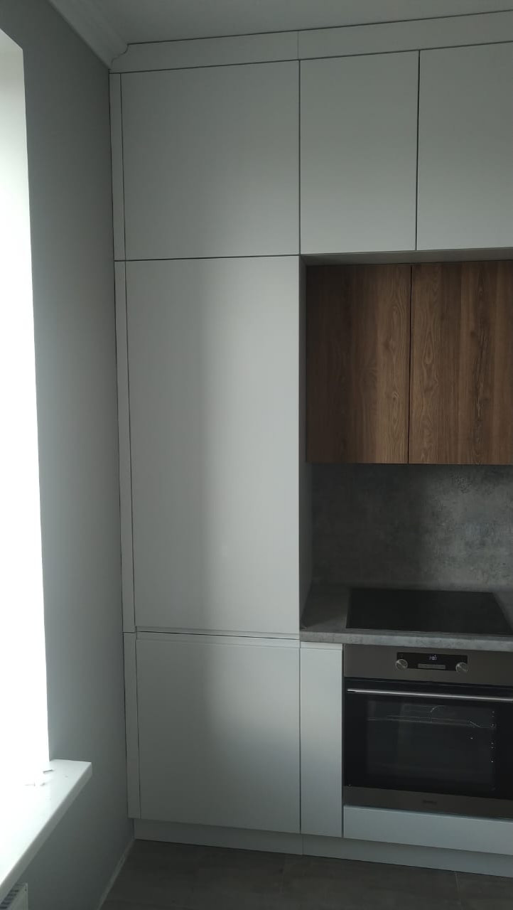 Кухня с интегрированными ручками Инфинити