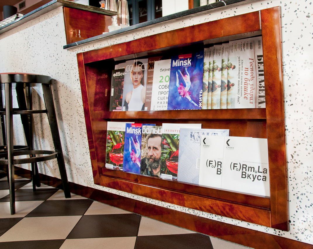 Цветная и фактурная метаморфоза  News Cafe в Минске