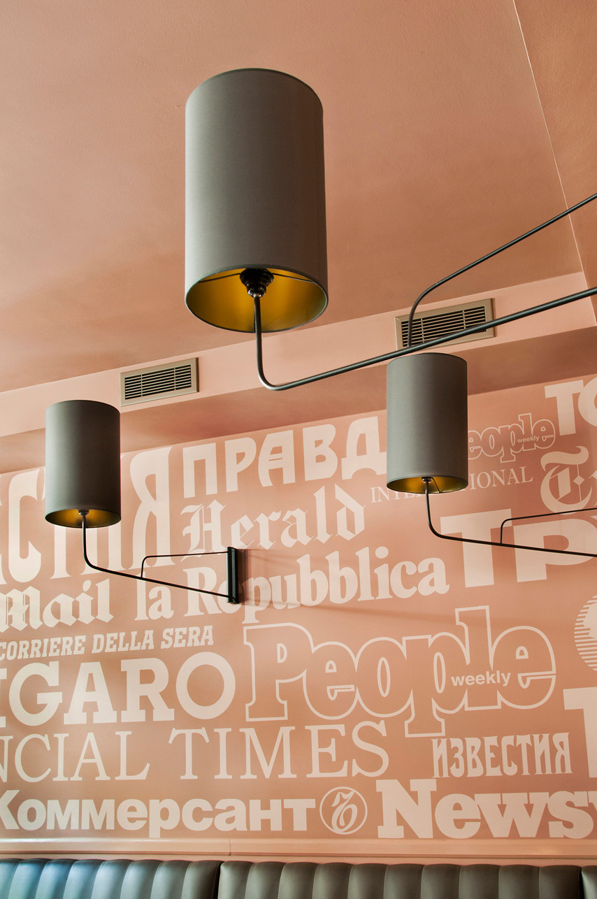 Цветная и фактурная метаморфоза  News Cafe в Минске