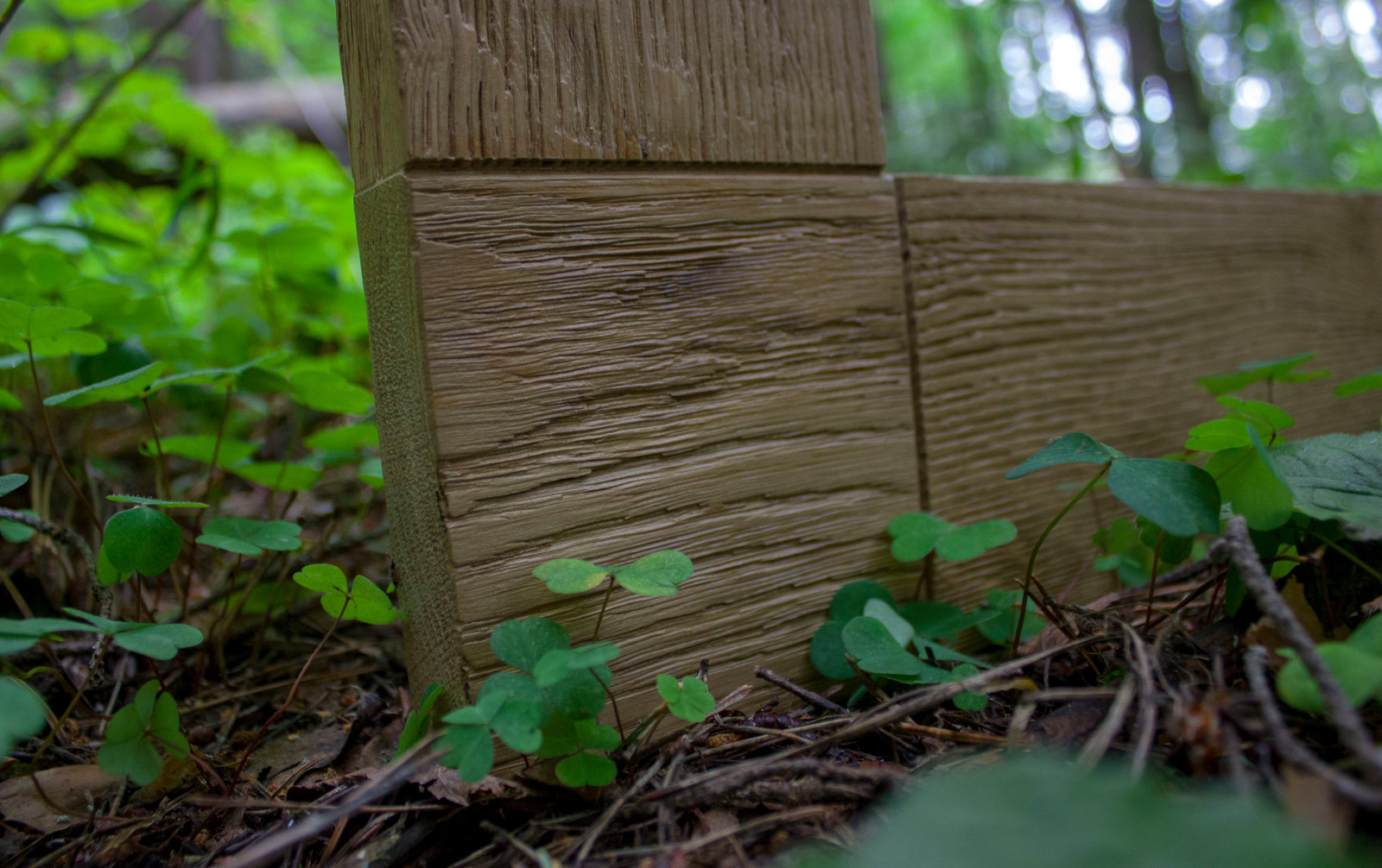 Лофтовое зеркало в дубовой раме