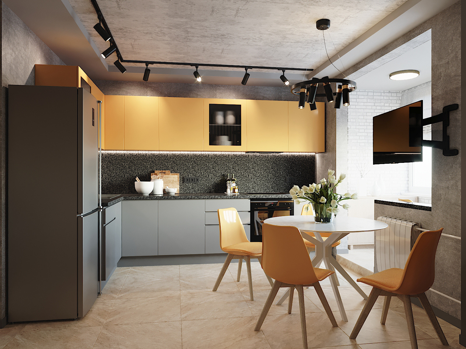 Современный интерьер в стиле Loft