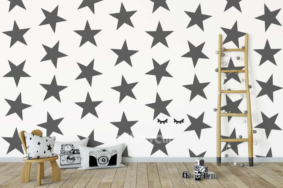 Удобная комната для новорожденного и мамы с обоями Alltowall