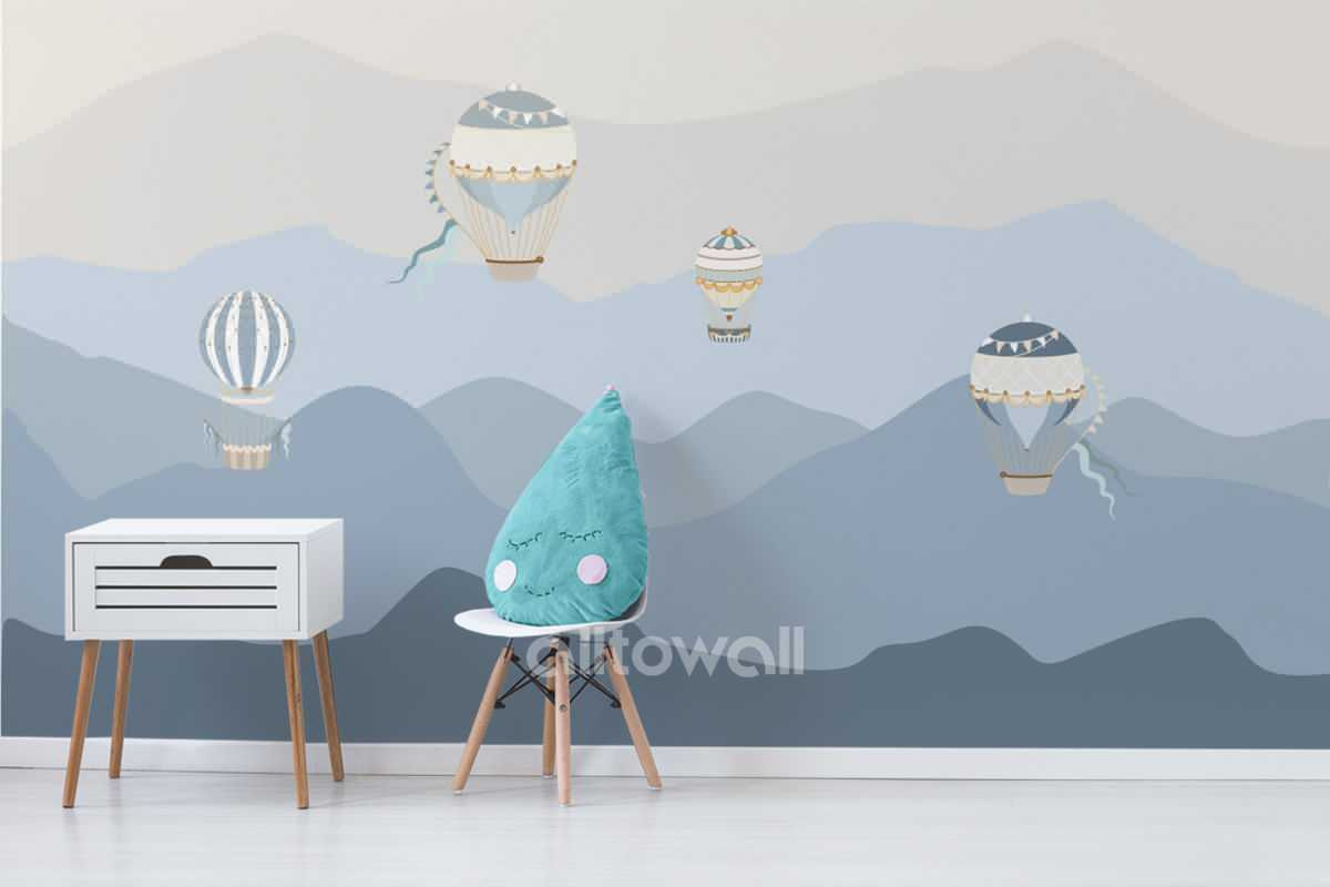 Обложка проекта: Удобная комната для новорожденного с обоями Alltowall для karpova_interiors