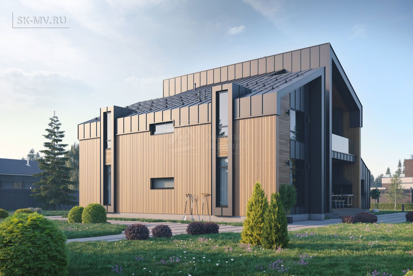 Проект современного дома "Холст Планкен" | 292 кв.м | sk-mv.ru