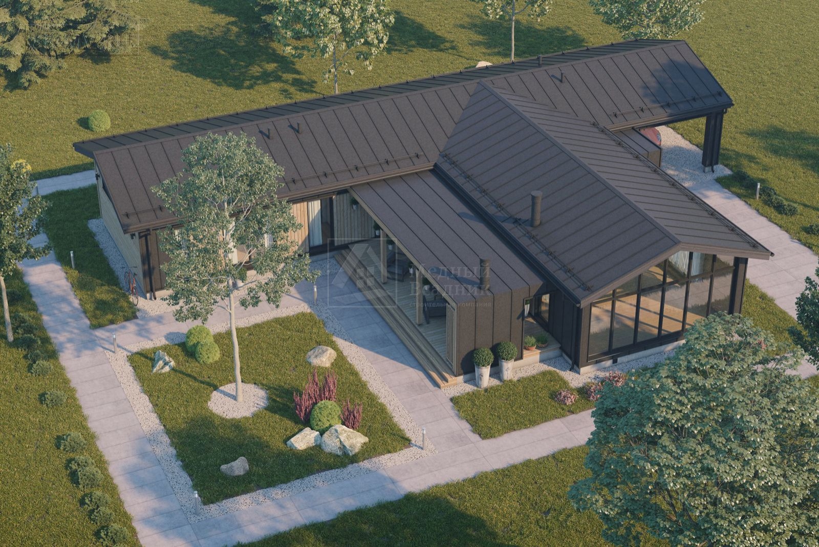 Проект загородного дома "Пирогово" | 187 кв.м | sk-mv.ru