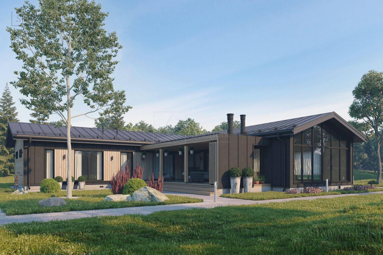 Проект загородного дома "Пирогово" | 187 кв.м | sk-mv.ru
