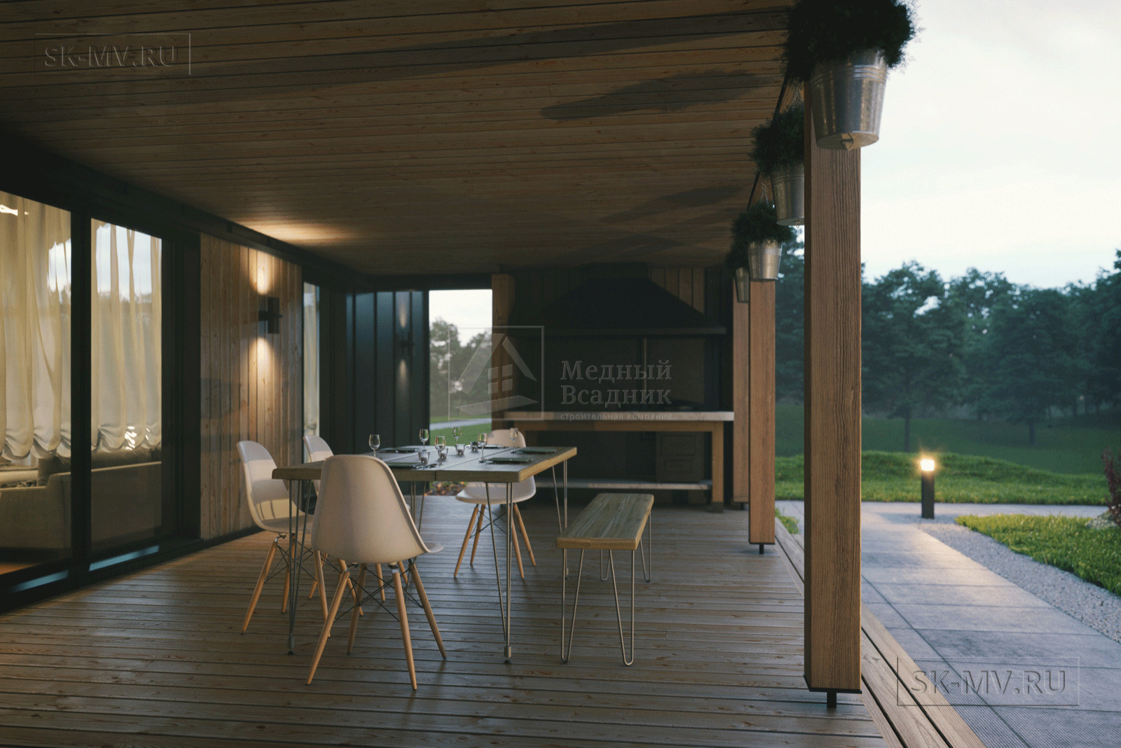 Проект одноэтажного дома "Пирогово 2" | 187 кв.м | sk-mv.ru