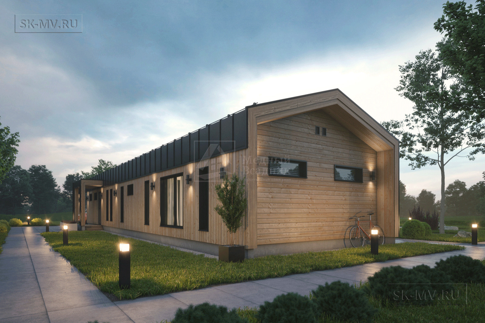 Проект одноэтажного дома "Пирогово 2" | 187 кв.м | sk-mv.ru