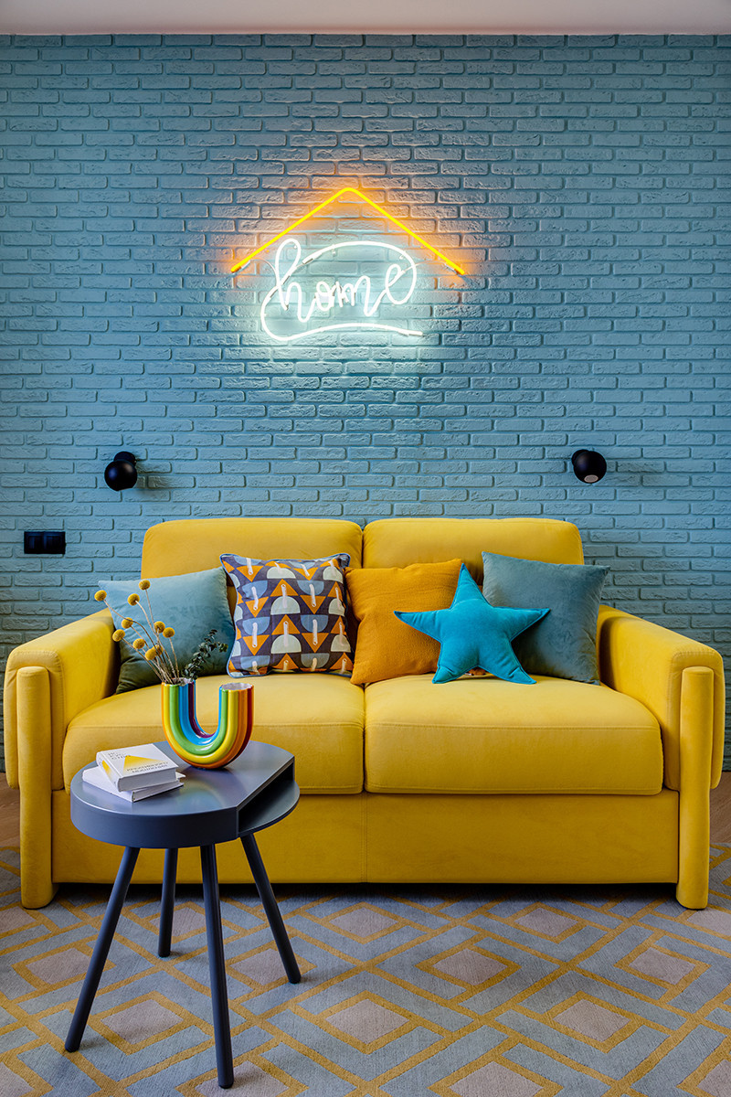 Современная и яркая квартира с панорамным видом на Москву