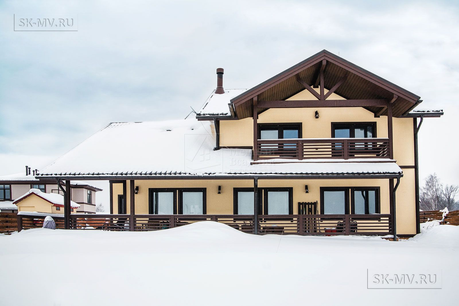 Проект загородного дома "Дмитровка" | 228 кв.м | sk-mv.ru
