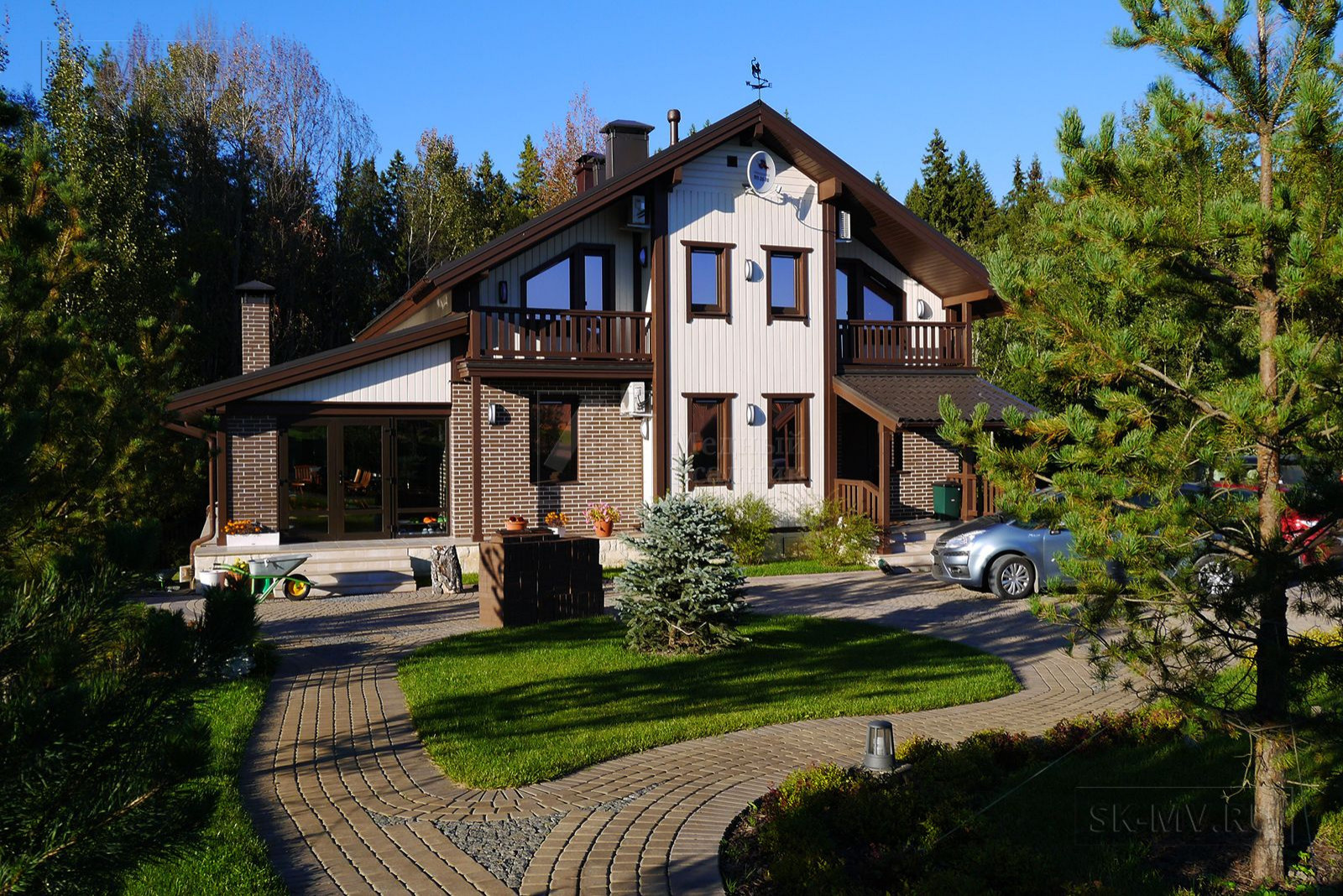 Проект загородного дома "Ольшаники 7" | 220 кв.м | sk-mv.ru