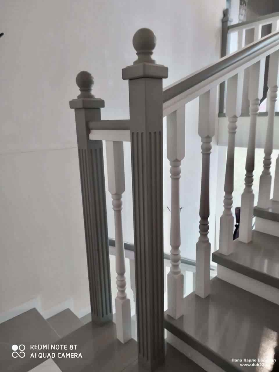 Отделка бетонной лестницы деревом