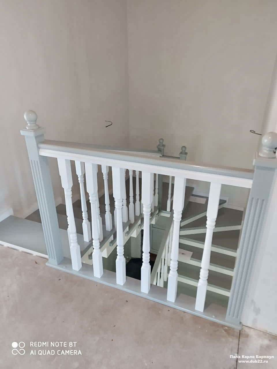 Отделка бетонной лестницы деревом