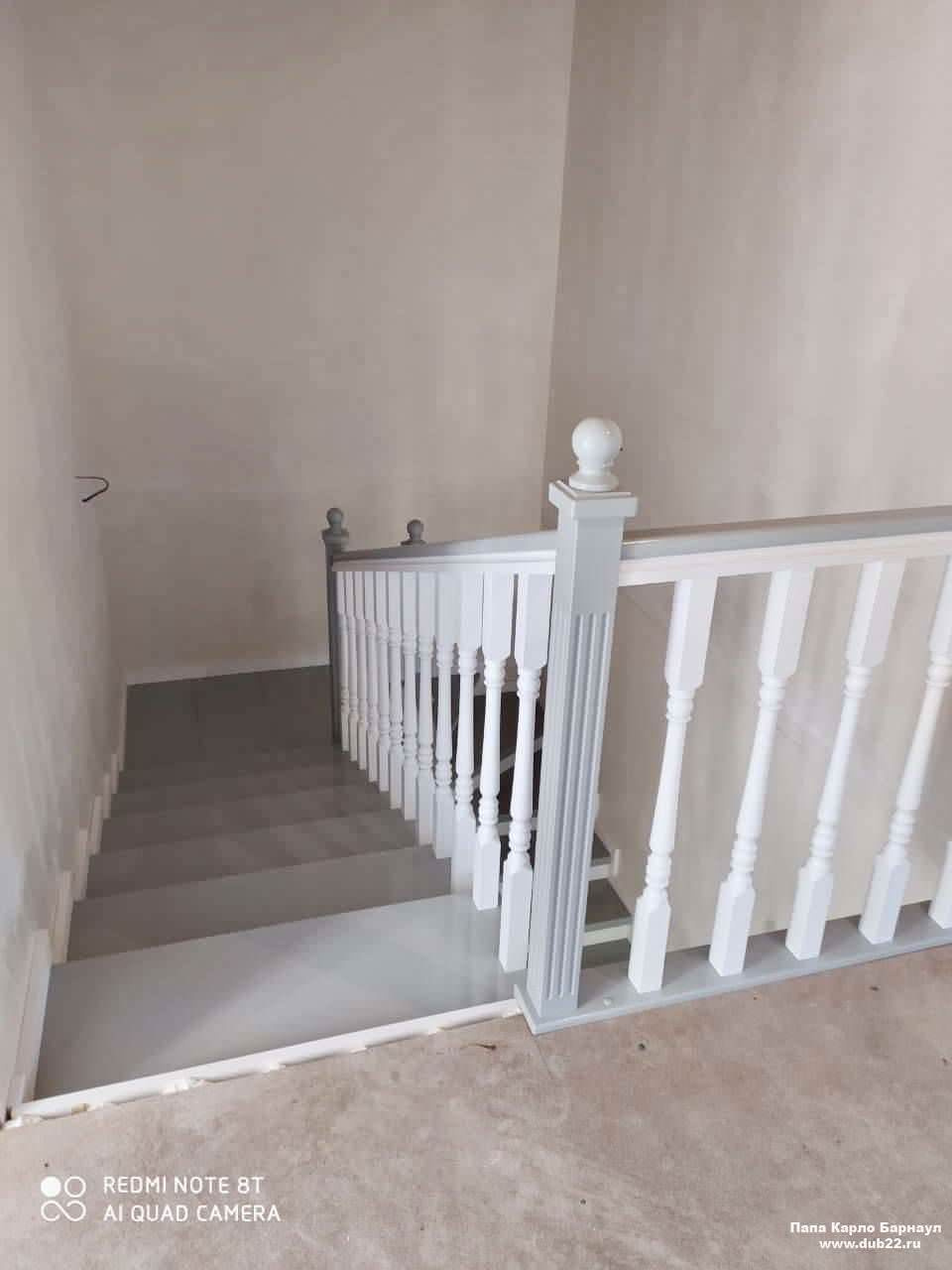 Отделка бетонной лестницы деревом