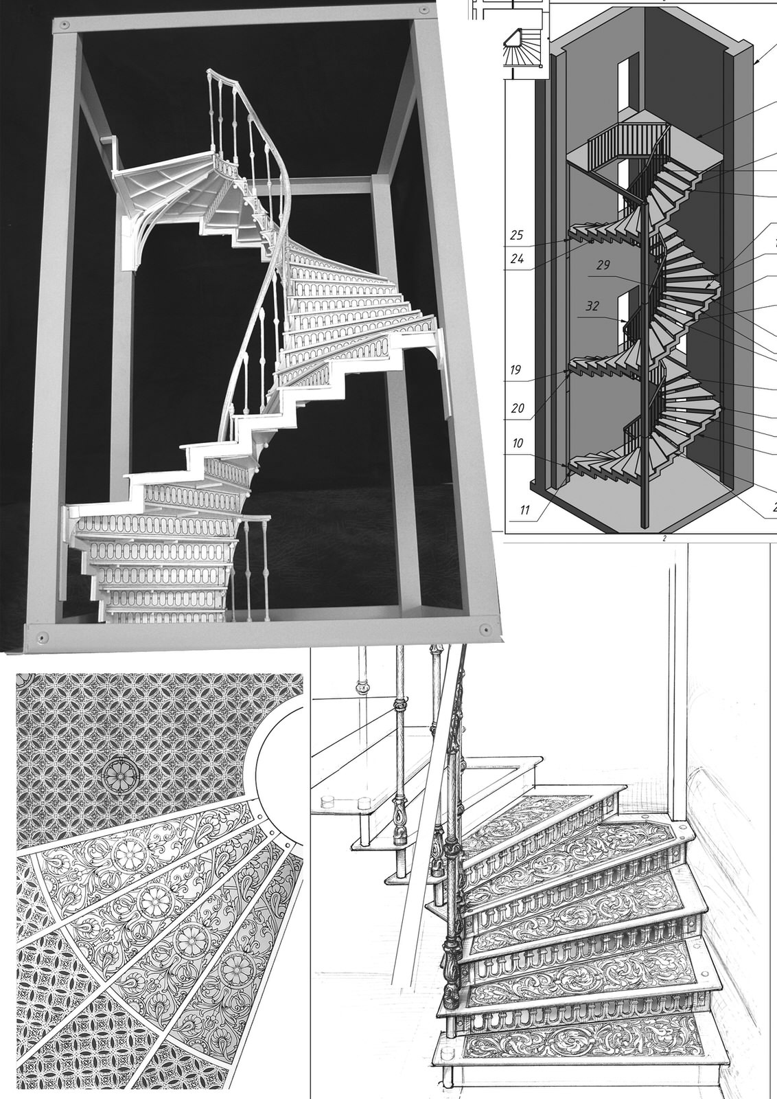 Винтовая (спиральная) лестница