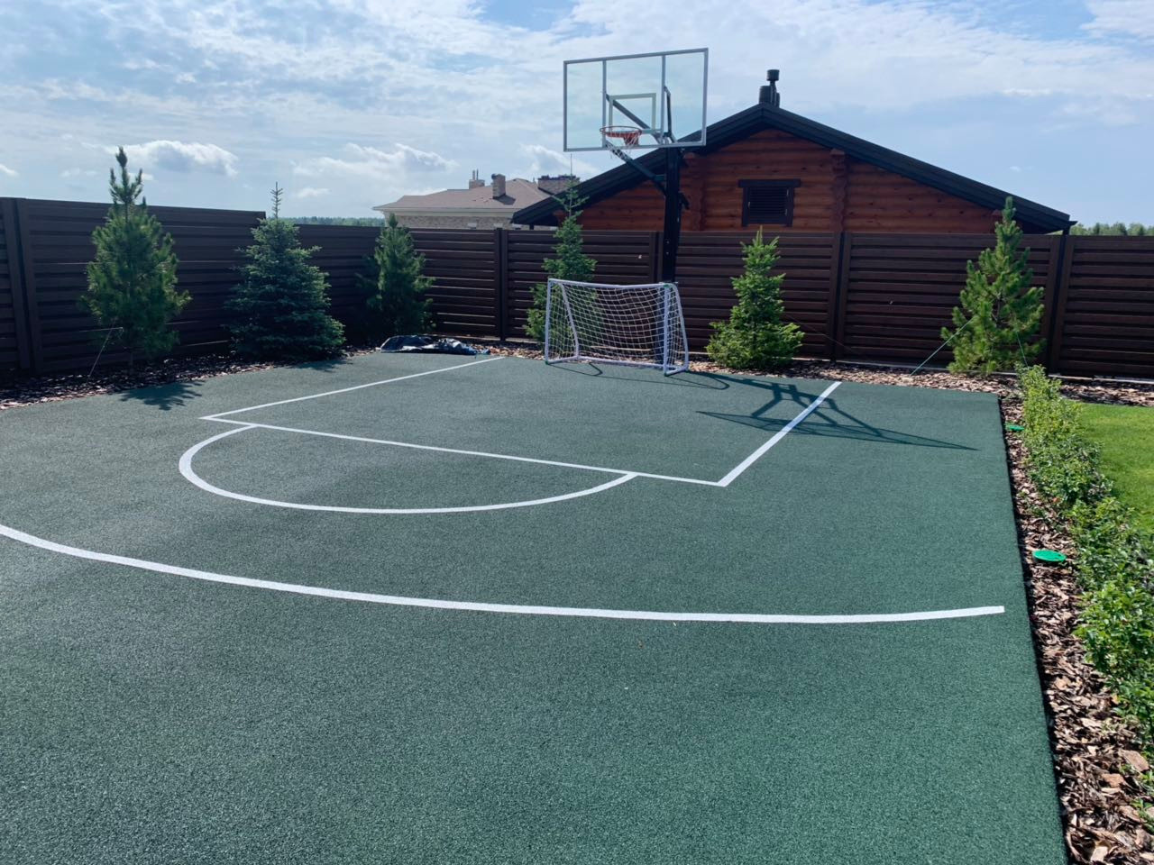 Ландшафтный дизайн участка в КП Сосновый бор