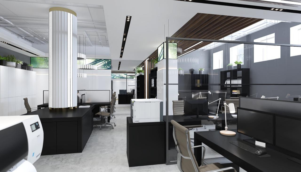 Дизайн проект офиса UNECOM