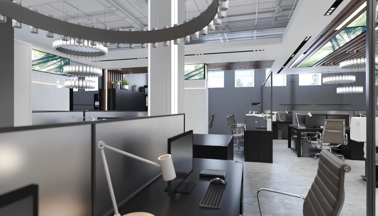 Дизайн проект офиса UNECOM