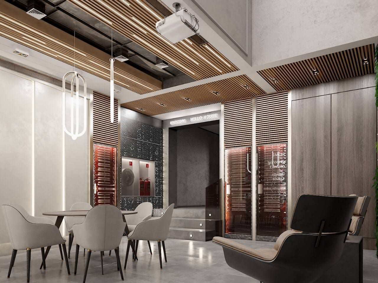 Дизайн проект офиса UNECOM