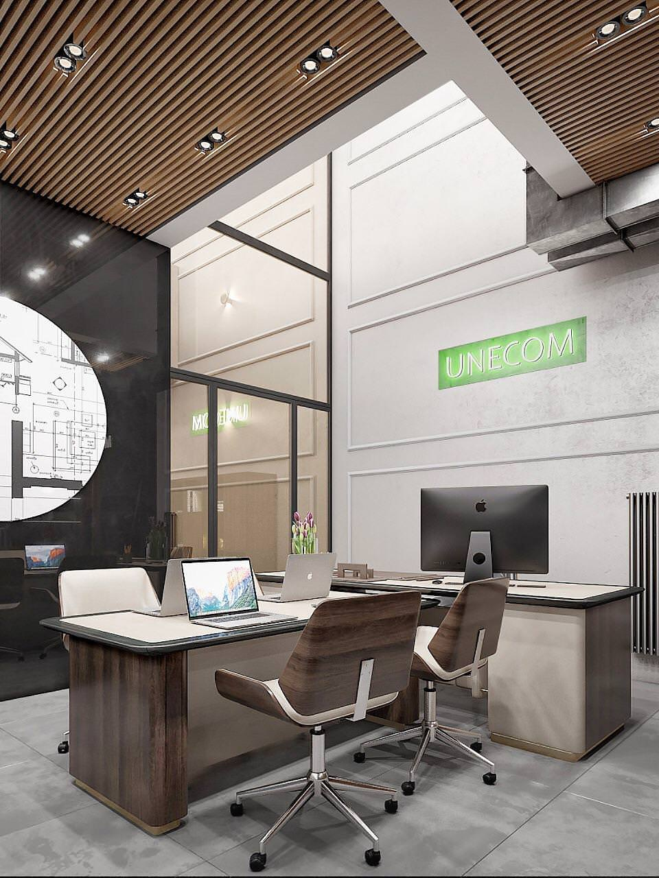 Дизайн проект офиса UNECOM