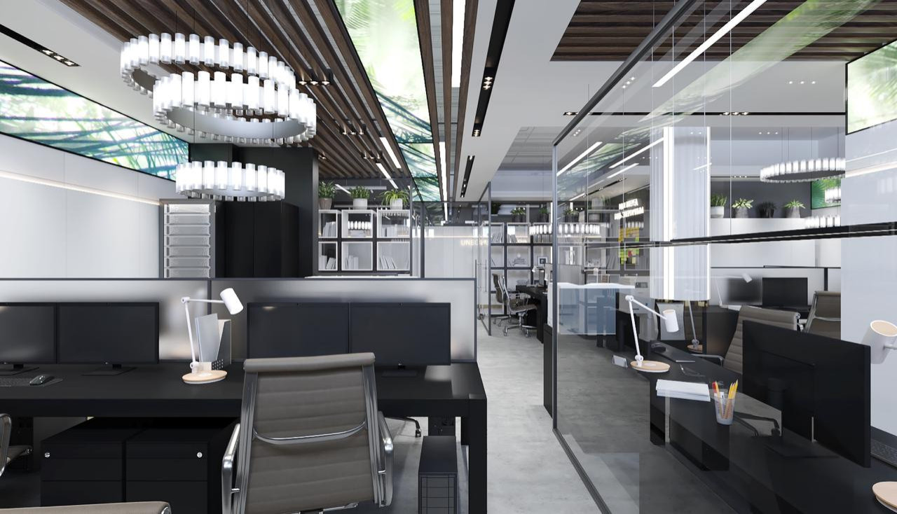 Дизайн проект офиса UNECOM