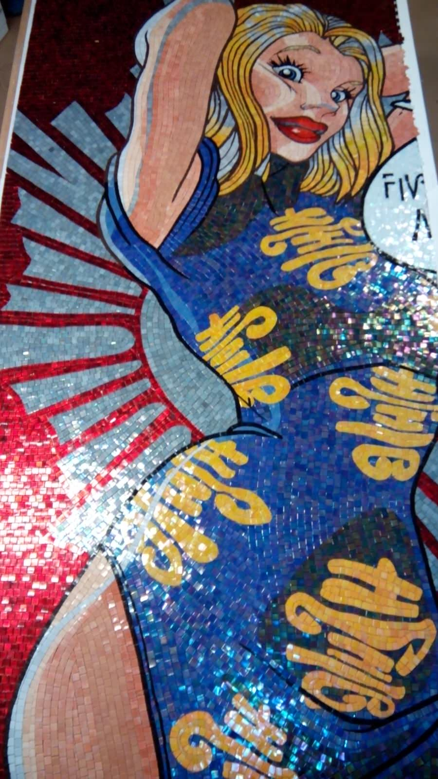 панно из каталога sicis "Fumetto Sicis Artistic GIVE ME 5 MINUTES...ALL RIGHT?"