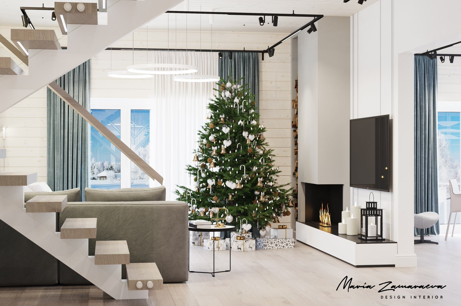 Дизайн-проект дома из бруса для молодой семьи