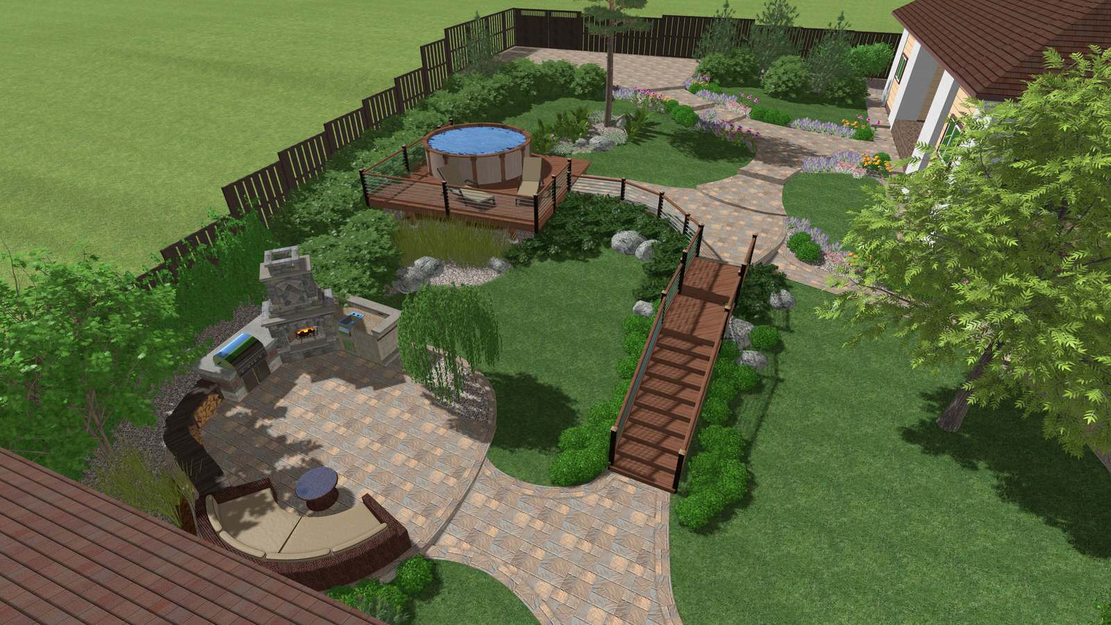 Ландшафтный дизайн от компании Каменный Мост