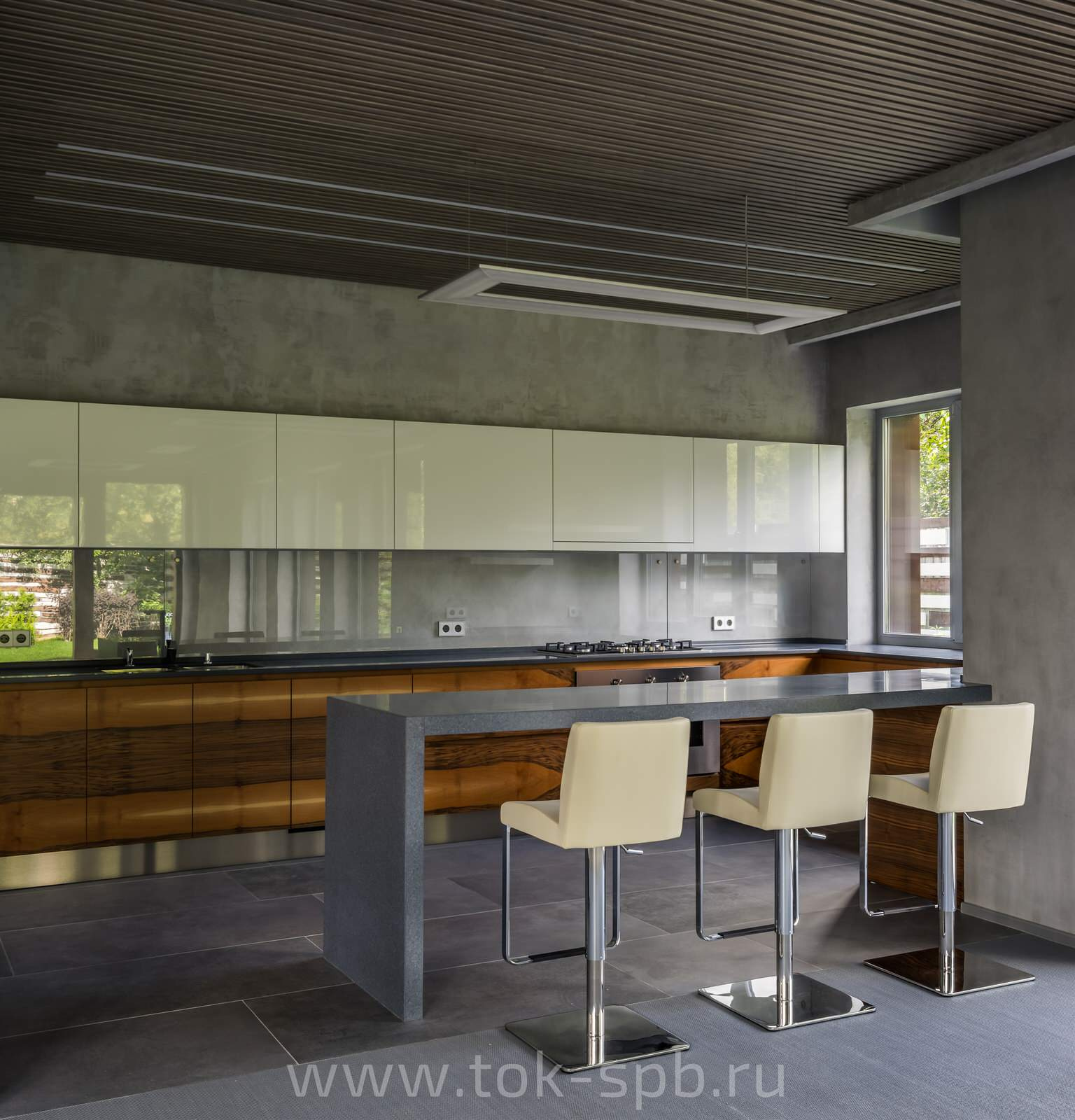 Отделка монолитного коттеджа в Лахте, Ленинградская область