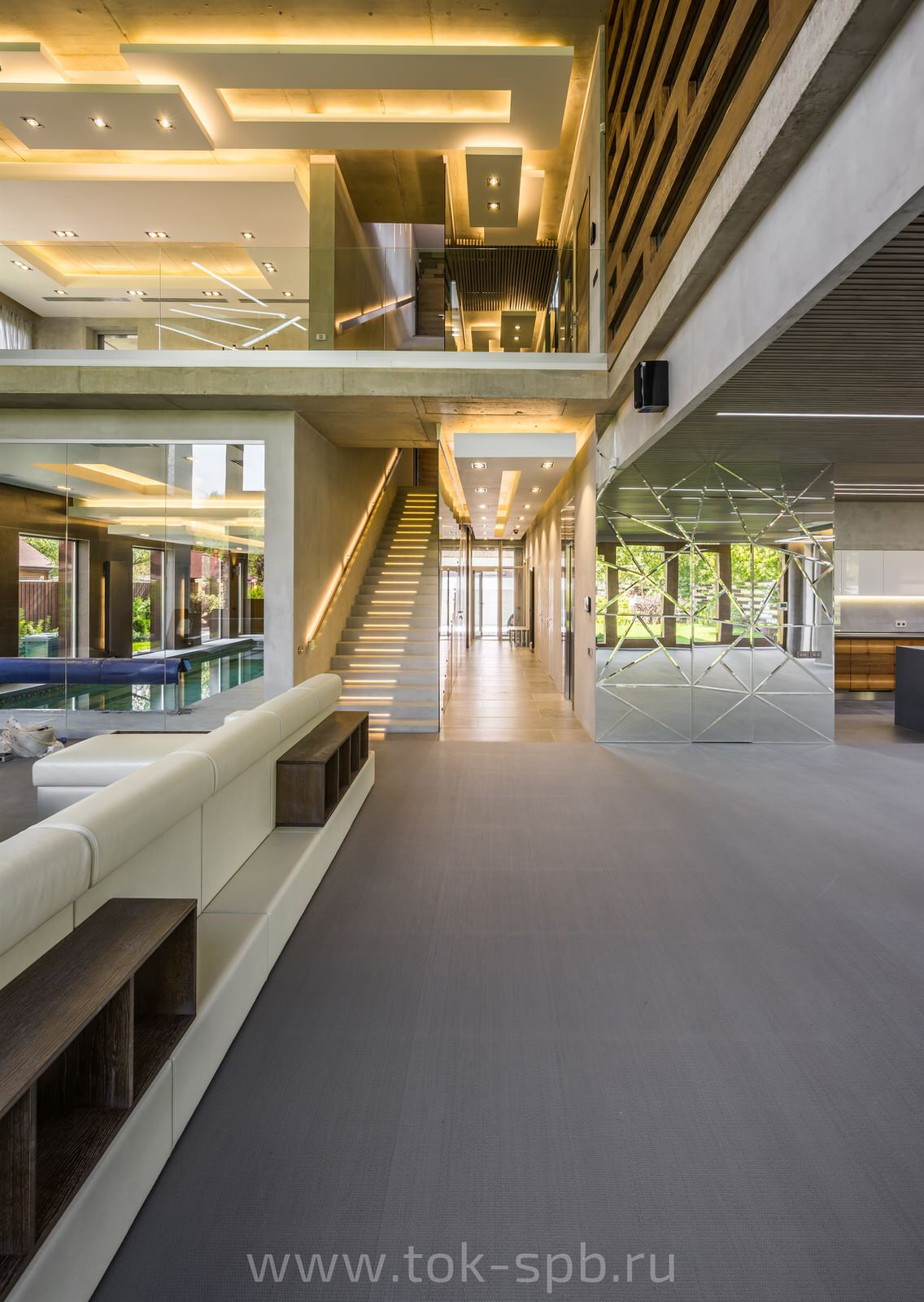 Отделка монолитного коттеджа в Лахте, Ленинградская область