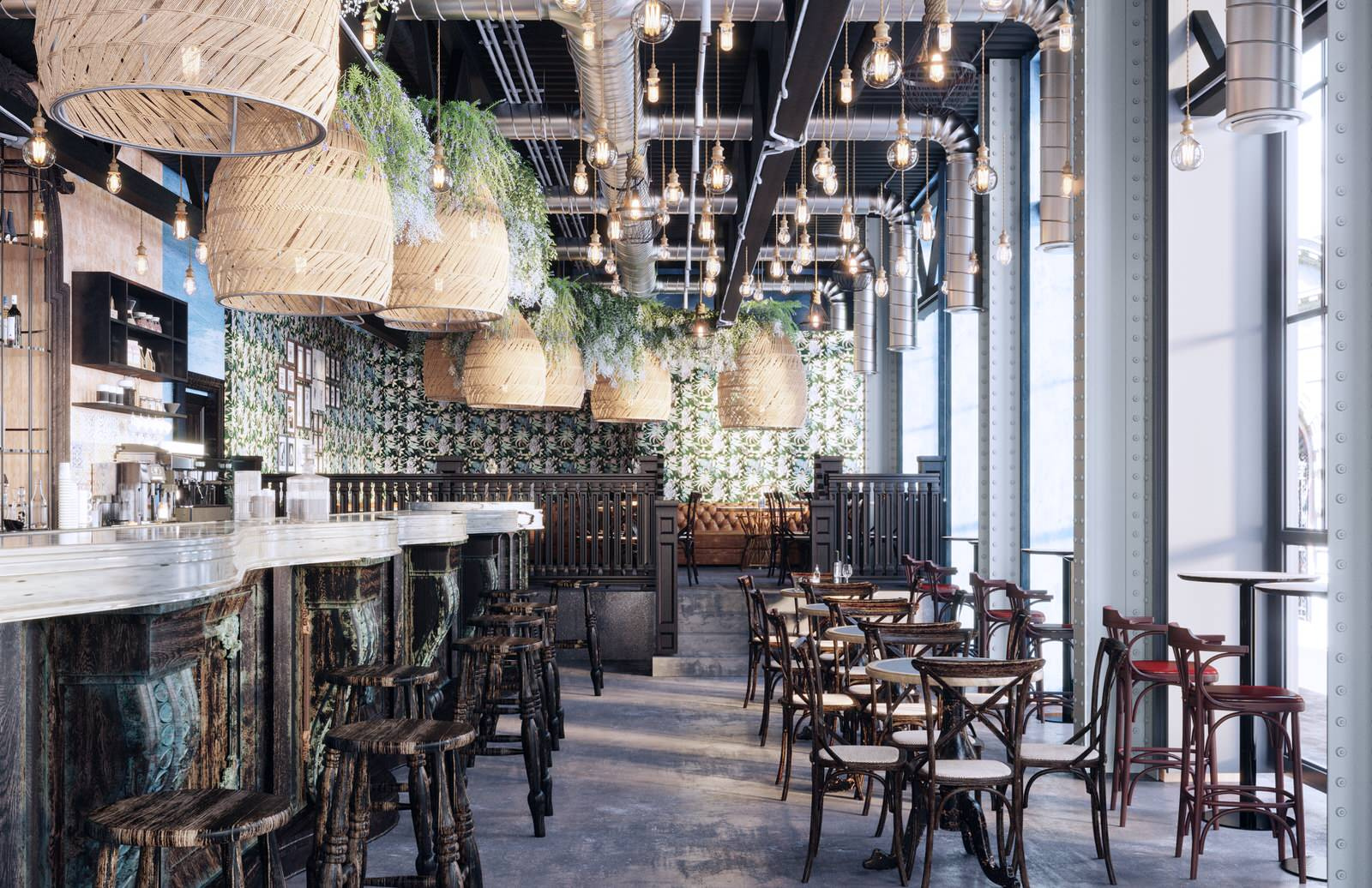 Обложка проекта: Интерьер ресторана