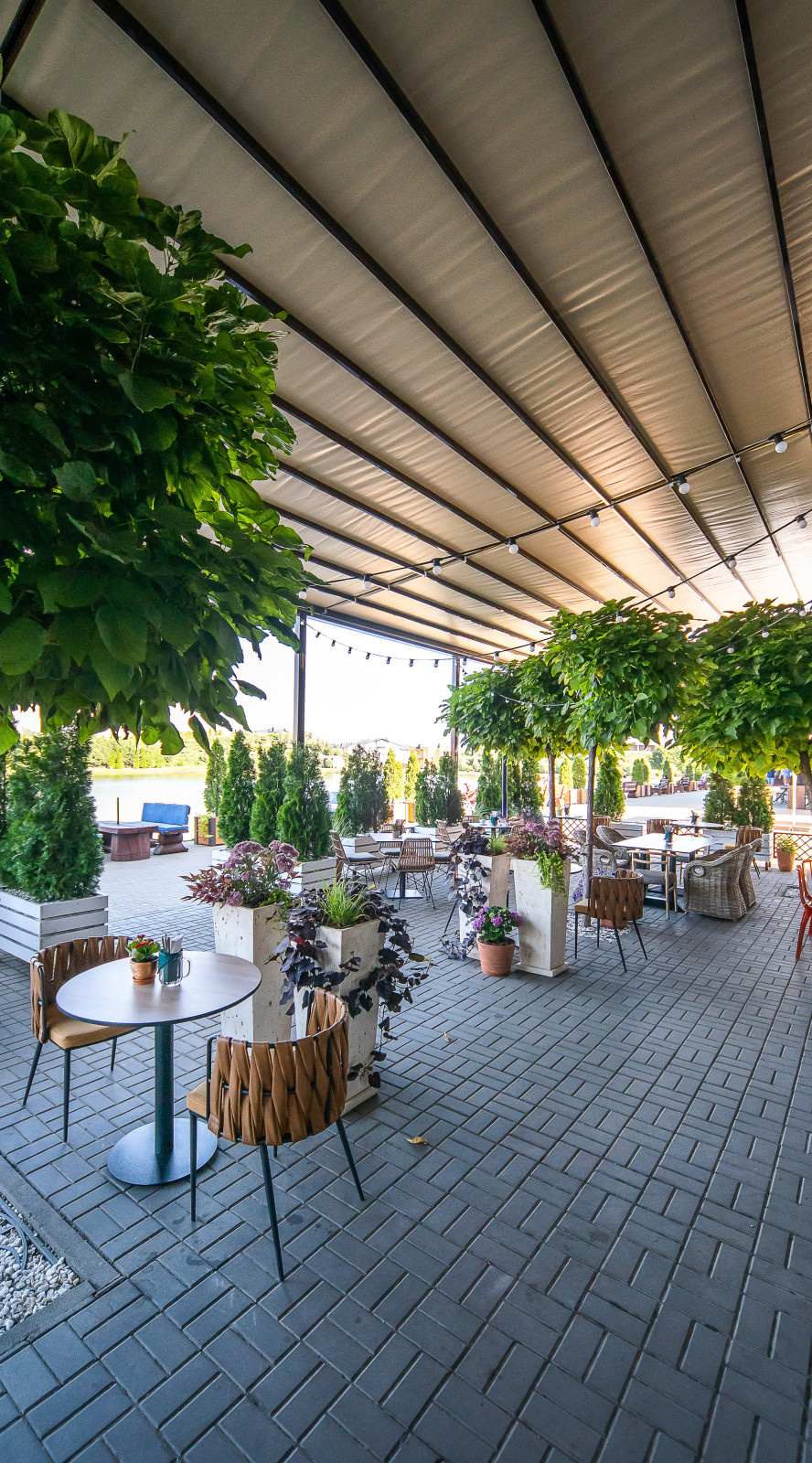 Paulaner. Терраса