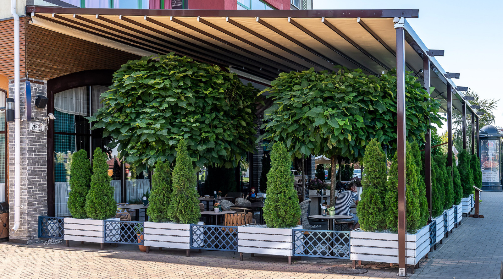 Paulaner. Терраса