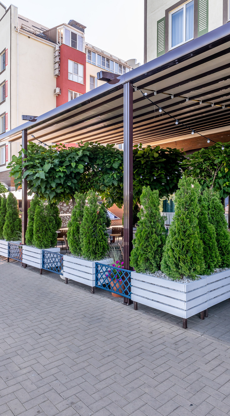 Paulaner. Терраса